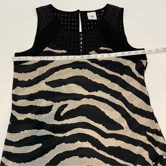 CAbi  Zebra Print Sleeveless Top Sz Sm - Picture 4 of 7